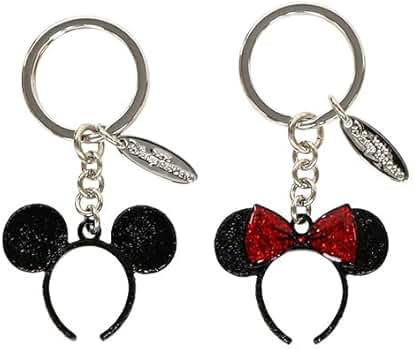 Amazon.co.jp: ミッキー＆ミニー キーチェーンセット きらきら